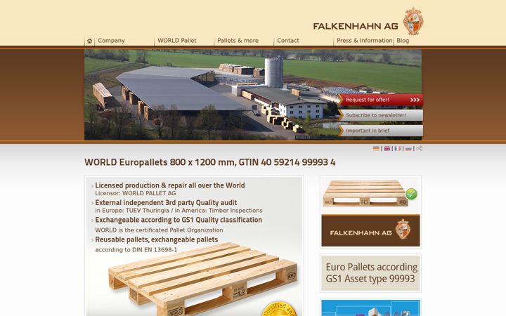 Screenshot of falkenhahn.eu