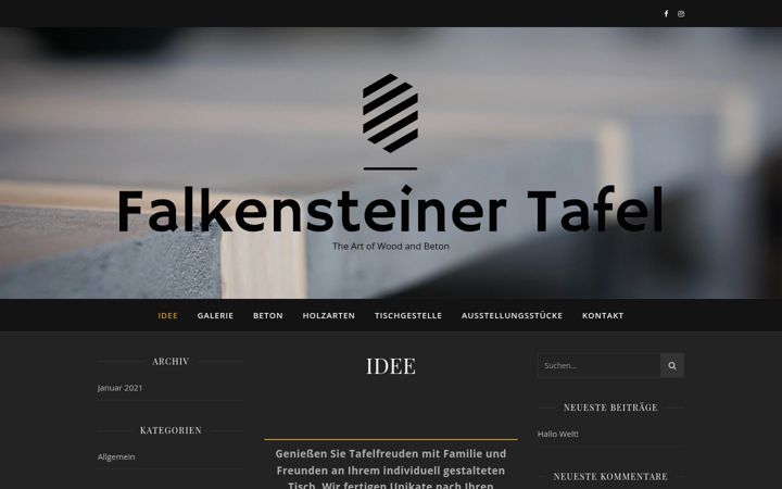 Screenshot of falkensteiner-tafel.de
