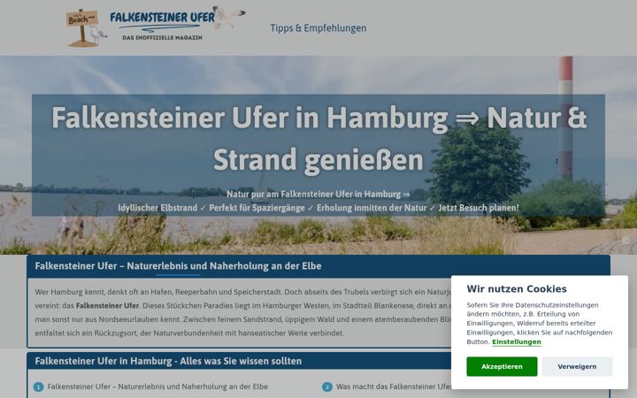 Screenshot of falkensteiner-ufer-hamburg.de