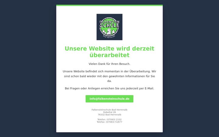 Screenshot of falkensteinschule.de