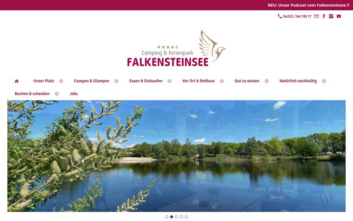 Screenshot of falkensteinsee.de