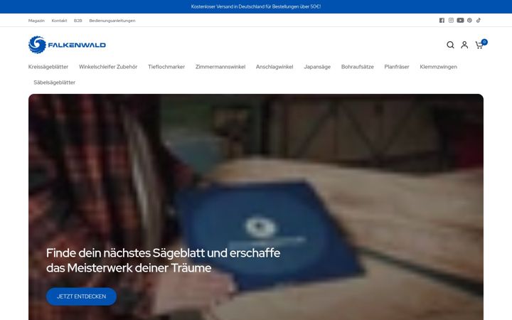 Screenshot of falkenwald.com