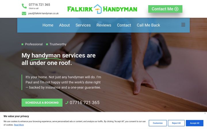 Screenshot of falkirk-handyman.co.uk