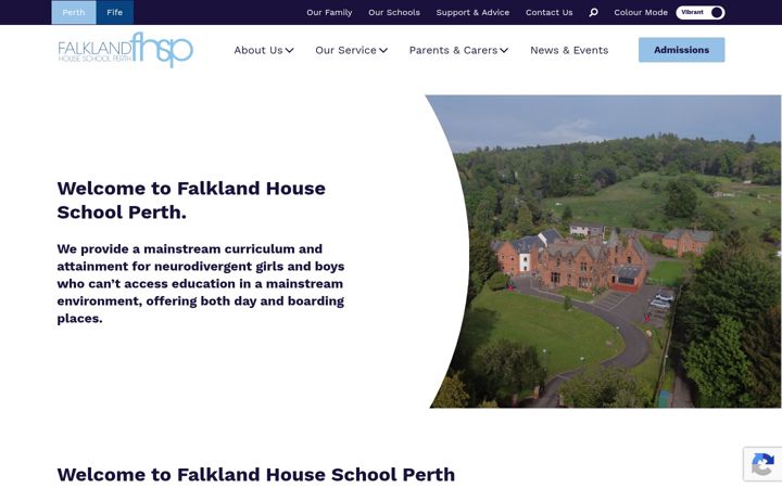 Screenshot of falklandhouseperth.co.uk