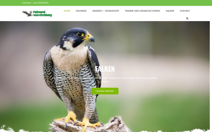 Ekrano kopija falknerei-vom-kirchberg.de
