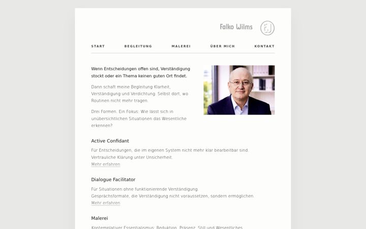 Screenshot of falko-wilms.de