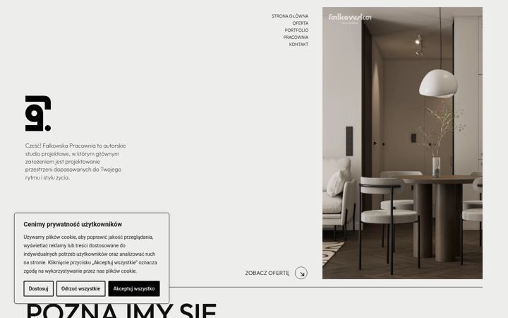 Screenshot van falkowskapracownia.pl
