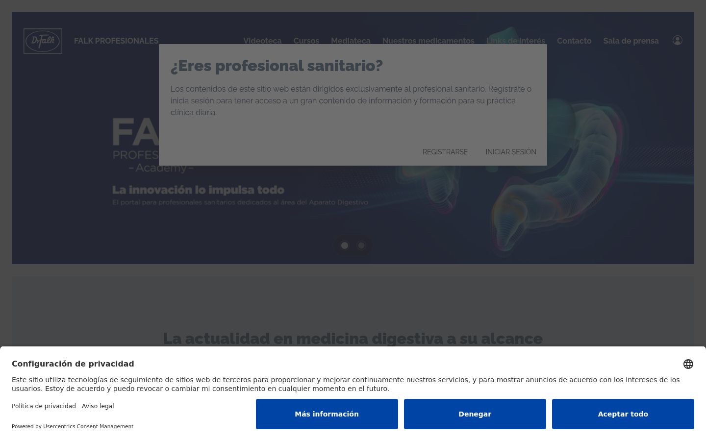 Screenshot του banner συγκατάθεσης που εμφανίστηκε πριν από οποιαδήποτε αλληλεπίδραση