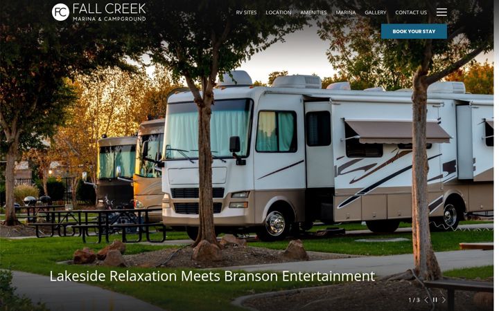 Screenshot of fallcreekrvcampground.com
