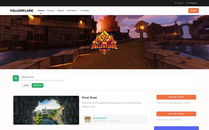 Screenshot of fallenflare.net