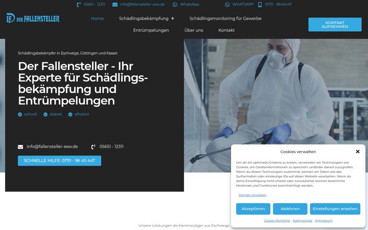 Screenshot of fallensteller-esw.de