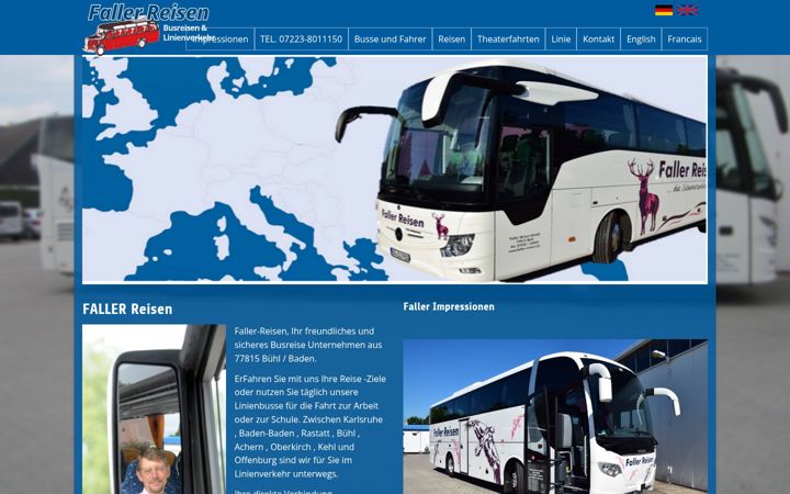 Screenshot of faller-reisen.de