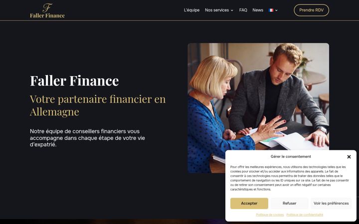Screenshot of fallerfinance.com