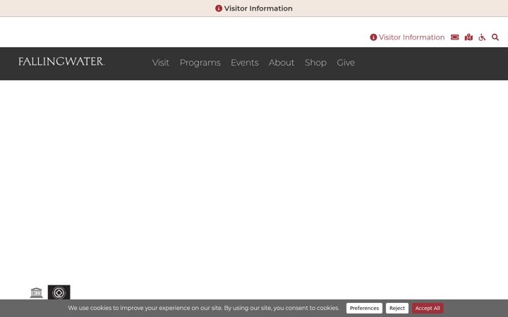Screenshot of fallingwater.org