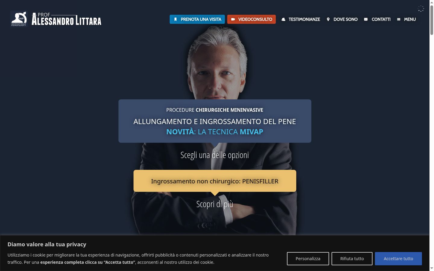 Sutikimo reklamjuostės, rodytos prieš bet kokią sąveiką, ekrano kopija