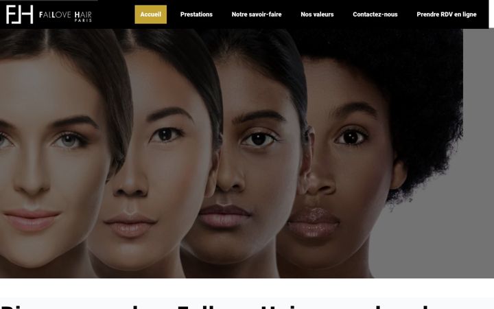 Screenshot of fallovehair.com