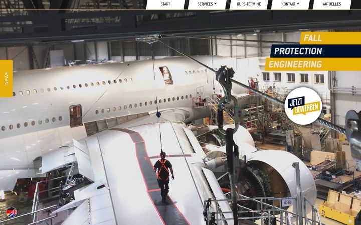 Screenshot of fallprotectionengineering.eu