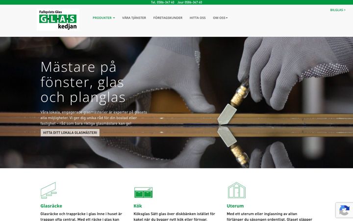 Screenshot of fallqvistsglas.se