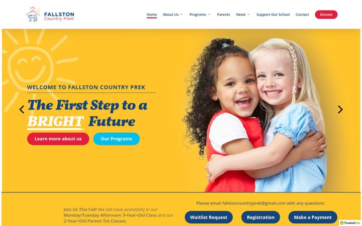 Screenshot of fallstoncountryprek.org