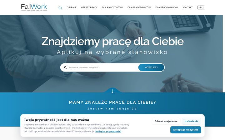 Screenshot of fallwork.com.pl