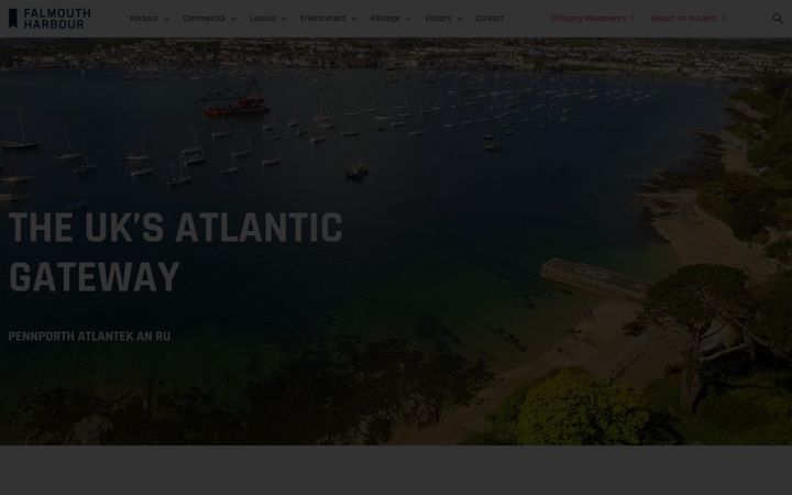 Screenshot of falmouthharbour.co.uk