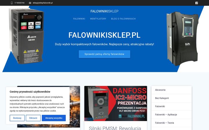 Screenshot of falownikisklep.pl