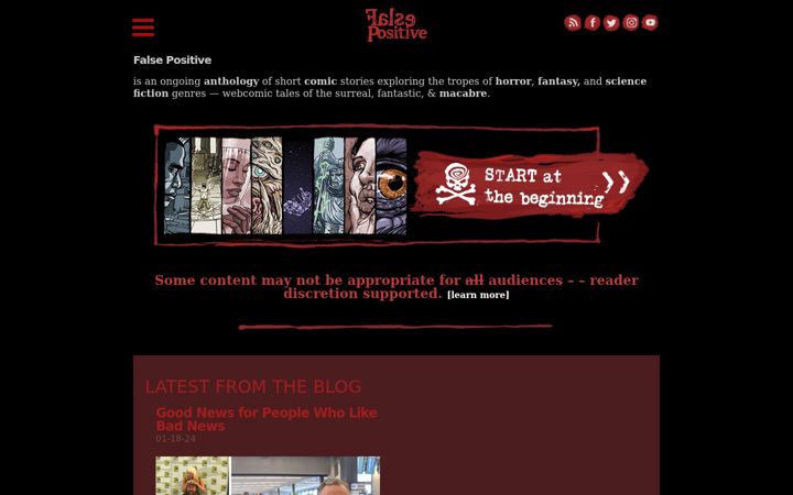 Screenshot of falsepositivecomic.com