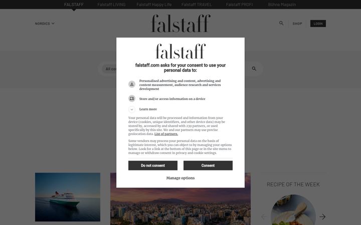 Screenshot stránky falstaff.com