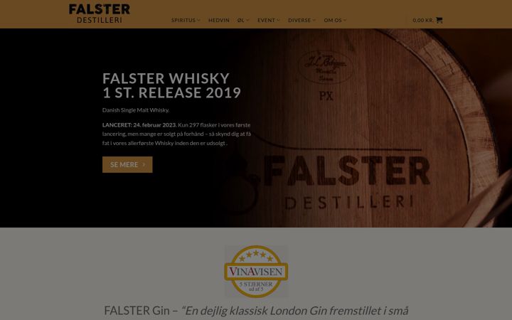 Screenshot of falsterdestilleri.dk