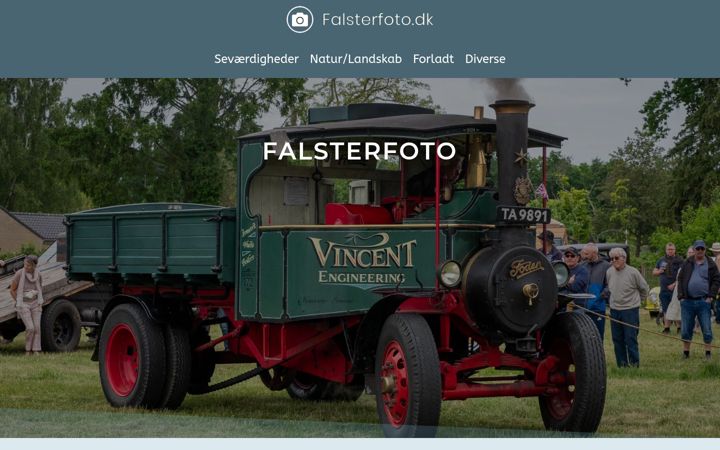 Screenshot of falsterfoto.dk
