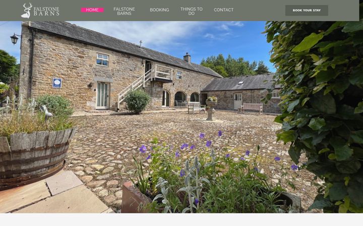 Screenshot of falstonebarns.com