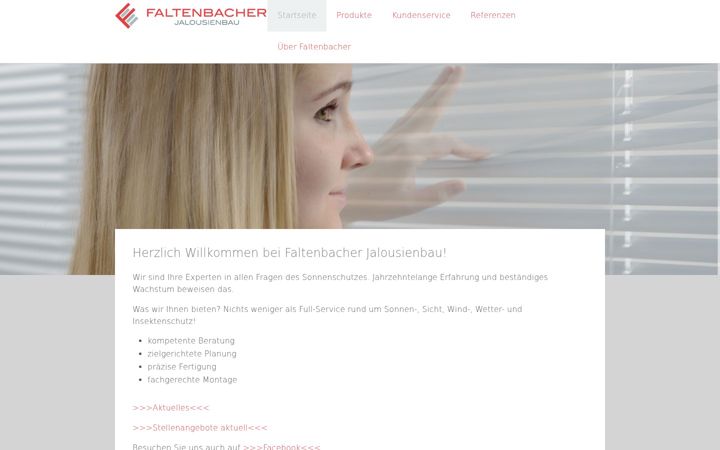 Screenshot of faltenbacher.de