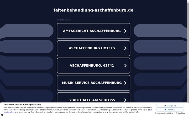 Ekrano kopija faltenbehandlung-aschaffenburg.de