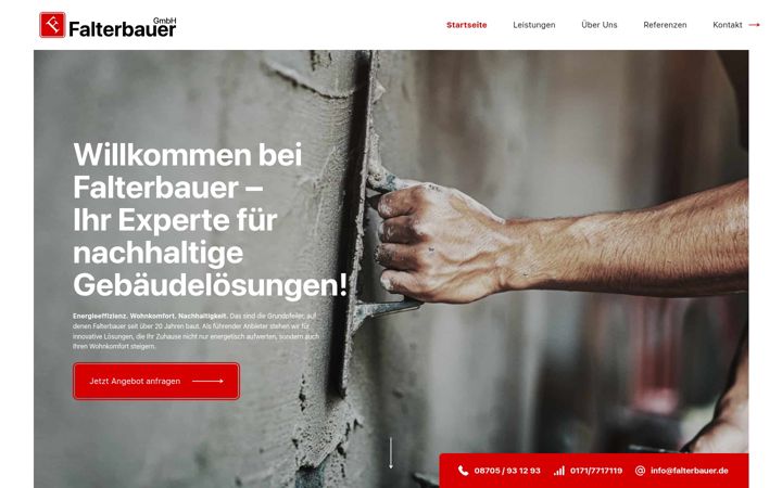 Screenshot ta' falterbauer.de