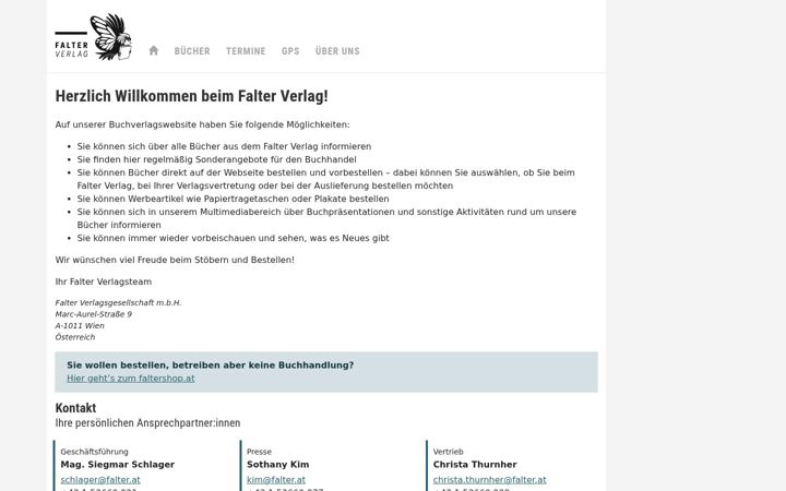Screenshot of falterverlag.at