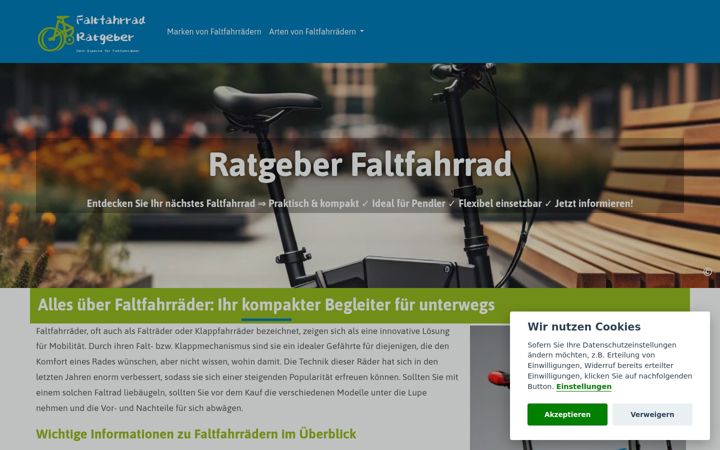 Screenshot of faltfahrrad.de