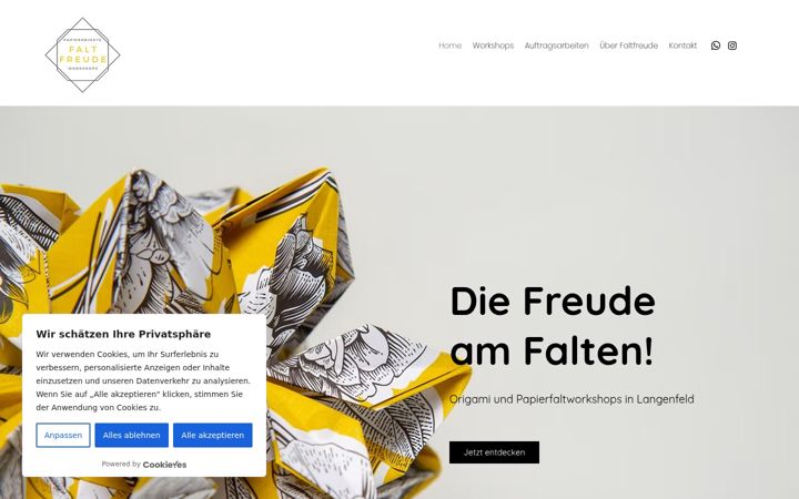 Screenshot ta' faltfreude.de