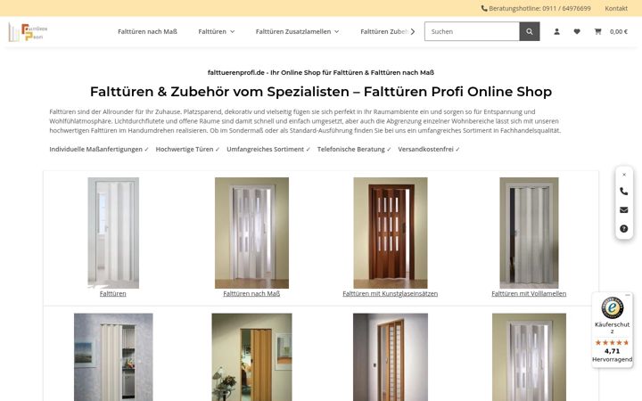 Screenshot of falttuerenprofi.de