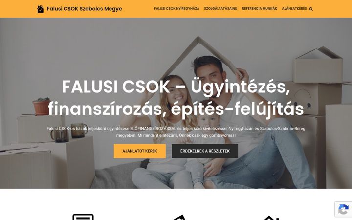 Screenshot of falusicsokszabolcsmegye.hu