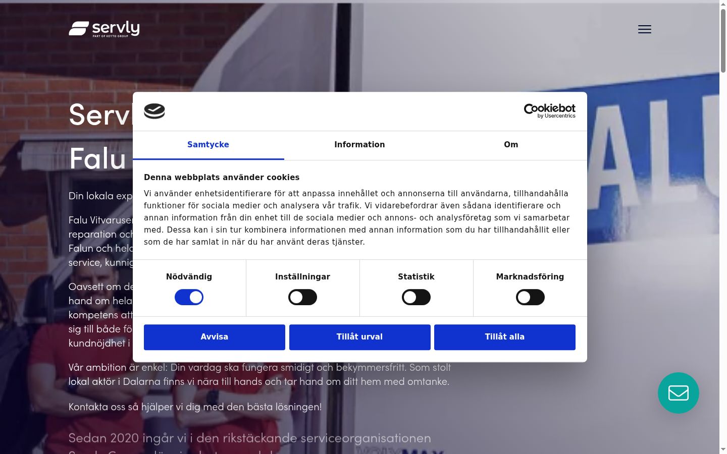 Snímek obrazovky baneru souhlasu zobrazeného před jakoukoli interakcí