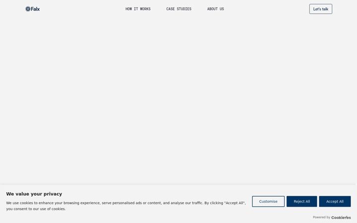 Screenshot of falx.ch