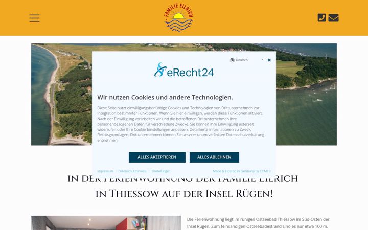 Screenshot of fam-eilrich.de