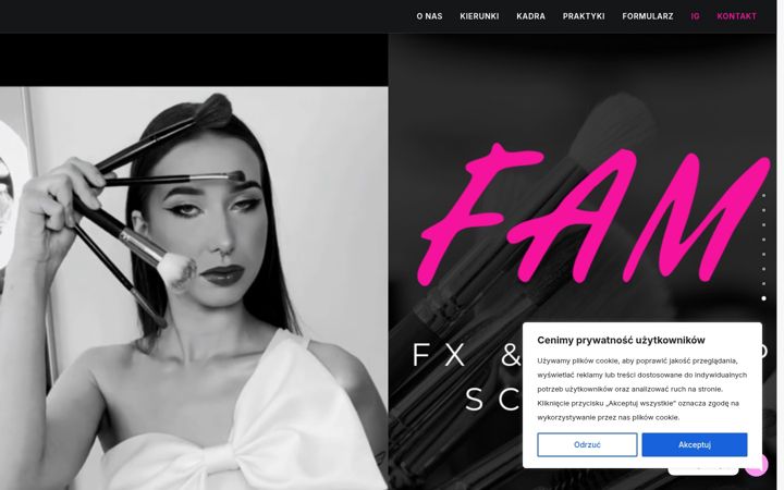 Screenshot of fam-makeup.pl