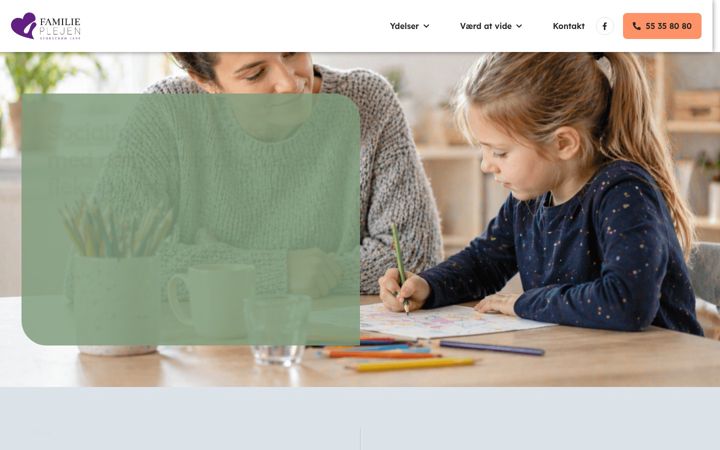 Screenshot of fam-storstroem.dk