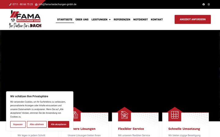 Screenshot ta' fama-bedachungen-gmbh.de