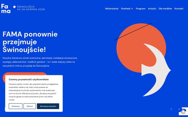Screenshot of fama.org.pl