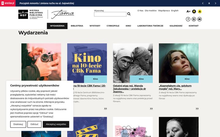 Screenshot of fama.wroc.pl