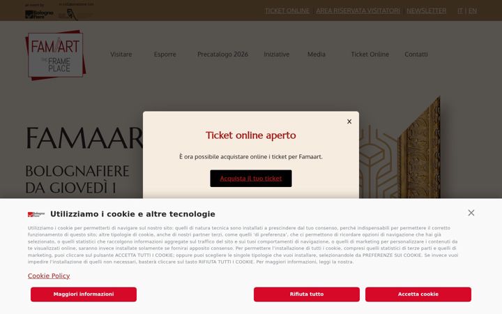 Screenshot of famaart.it