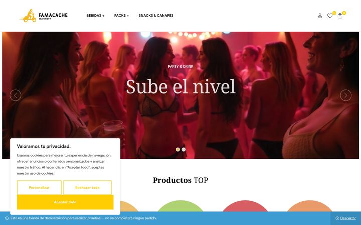 Screenshot of famacache.com