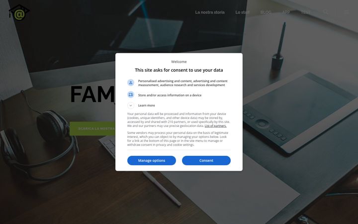 Ekrānuzņēmums no famacademy.it